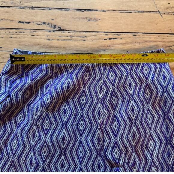 Chanel Purple Geometric Diamond Jacquard Tweed Skirt 01P - Picture 5 of 9